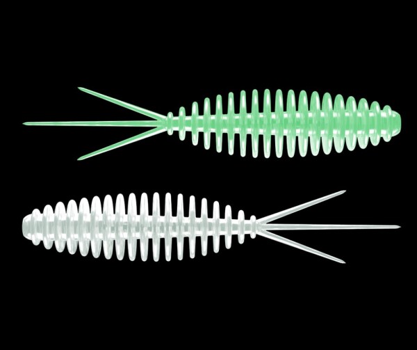 Libra Lures Turbo Worm 5,6cm 8ks - Glow UV Green,Libra Lures Turbo Worm 5,6cm 8ks - Glow UV Green