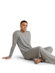 ICEBREAKER Mens Merino 150 Lodge LS Tee, Metro Heather velikost: XL