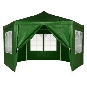Zahradní altán 2 x 2 m - párty stan se stěnami a okny zelená