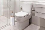 Erga Fonti, WC kartáč volně stojící, bílý/bambusový, ERG-YKA-P.FONTI-WHT