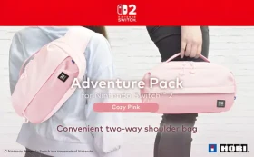 HORI Switch 2 Adventure Pack Cozy Pink / Taška přes rameno / pro Nintendo Switch 2
