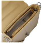 Elegantní dámská koženková kabelka na rameno Ciri, tmavě béžová