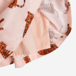 Šaty s krátkým rukávem a potiskem- růžové - 68 PINK