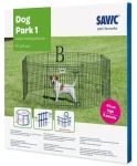 SAVIC Ohrádka Dog Park 1 / 8 dílů s dvířky / 61x61 cm / pro psy a hlodavce (114-3286)
