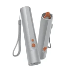 Hama FL350-C LED svítilna stříbrná / nabíjecí / hliníková / 350 lm / 100 m / 4 režimy+SOS / rozptylovač / poutko (228603)