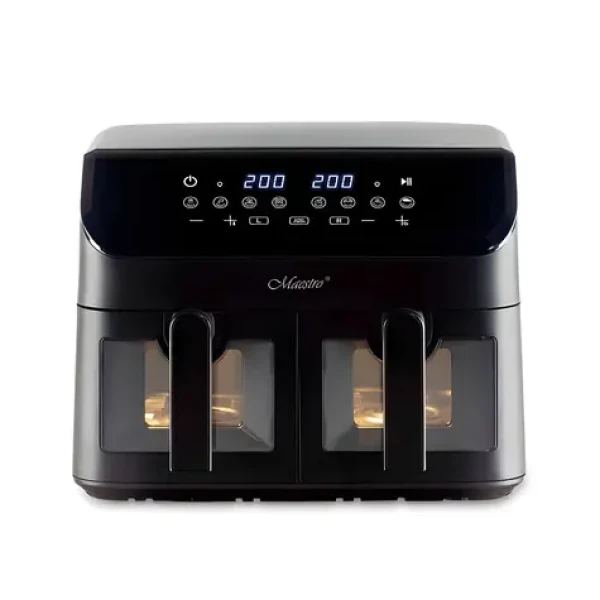 Maestro MR-758 černá / Teplovzdušná fritéza / 2x 4,5 l / 2000 W / 8 programů (MR-758)