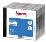 Hama CD BOX náhradní obal, 10ks/bal, transparentní/černá