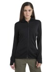 ICEBREAKER Wmns Merino 260 Quantum IV LS Zip Hoodie, Black velikost: XS