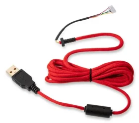Glorious Ascended v2 červená / pletený USB kabel / pro herní myš Glorious O/O-/D (G-ASC-RED)