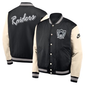 Nike Pánská bunda Las Vegas Raiders NFL Rewind Legacy Bomber Cream Velikost: M