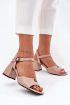 Sandály na podpatku model 213185 Step in style 37