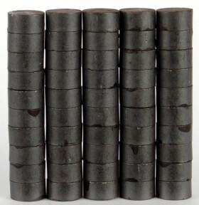 Magnety kulaté 10mm/50ks - šedé