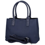 Módní dámská koženková kabelka do ruky Beatis, tmavě modrá