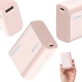 Cuktech CP13 30W PowerBanka růžová / 10000mAh / USB-C + USB-A (6973886190797)