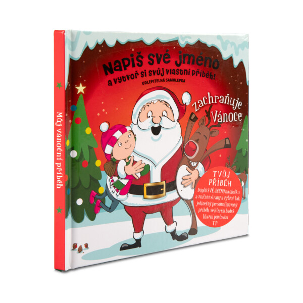 Červená Personifikovaná vánoční knížka bez jména (pro holku) - Albi