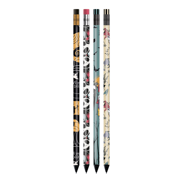 Colorino grafitová tužka, Tim Burton, kulatá, HB, s pryží, mix motivů