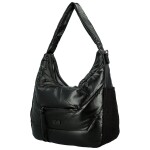 Trendy dámská koženková kabelka na rameno Coveri Kica, černá