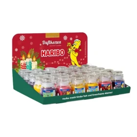 HARIBO Pultový display bonbóny Zimní edice / 30 × 85 g / 6 příchutí (A1805)