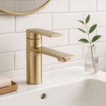 REA - Umyvadlová baterie STORM GOLD BRUSH Low REA-B7960