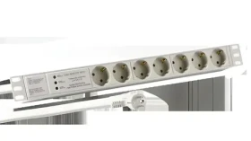 EFB PDU 19" 1U šedá / PDU / 7x CEE 7/3 / Přepěťová ochrana / 16 A (EK631DE.3GR)