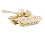 Dřevěné 3D puzzle - Tank