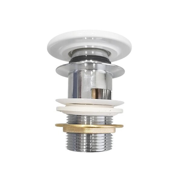 CERSANIT - VÝPUST CLICK-CLACK S KERAMICKOU ZÁTKOU BÍLÁ PRO UMYVADLA S PŘEPADEM náhrada za K99-0184 K99-0223