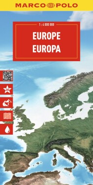 Evropa 1:4 000 000 / automapa Marco Polo