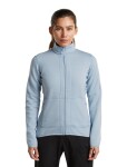ICEBREAKER Wmns Merino 400 RealFleece Descender LS Zip, Zinc Blue (vzorek) velikost: S