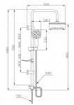 INVENA - Sprchový sloup ELEA AU-82-001-M