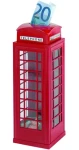 GOKI Plechová pokladnička Telefonní budka / Pokladnička / kov / 6,2 × 6,2 × 18 cm (14091)
