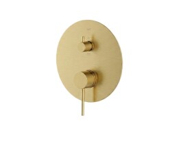 Sprchová a vanová baterie SAT Aurum bez podomítkového tělesa broušené zlato SATBAUR215VBG SATBAUR215VBG