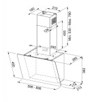 FRANKE - Smart Odsavač par FPJ 915 V BK/DG A, šířka 90 cm, černé sklo/šedá grafika 330.0573.295