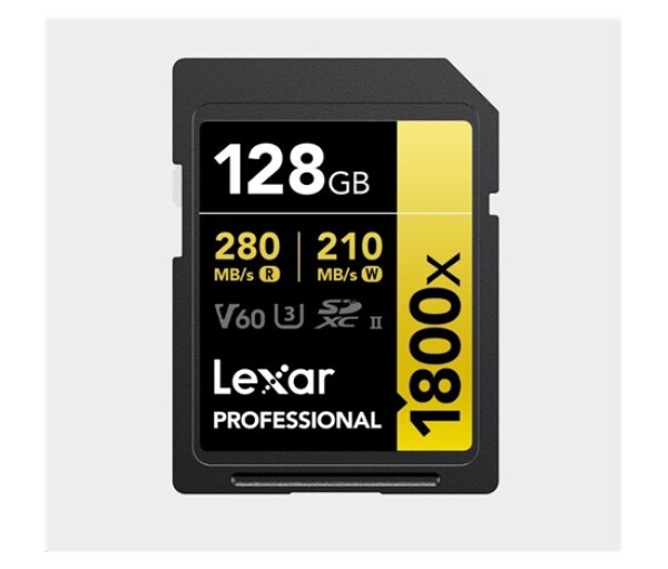 Lexar SDXC Pro 1800x U3 UHS-II R280/W210 (V60) 128GB EDF_1138243
