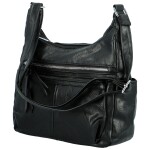 Stylová dámská koženková crossbody kabelka Palmira, černá