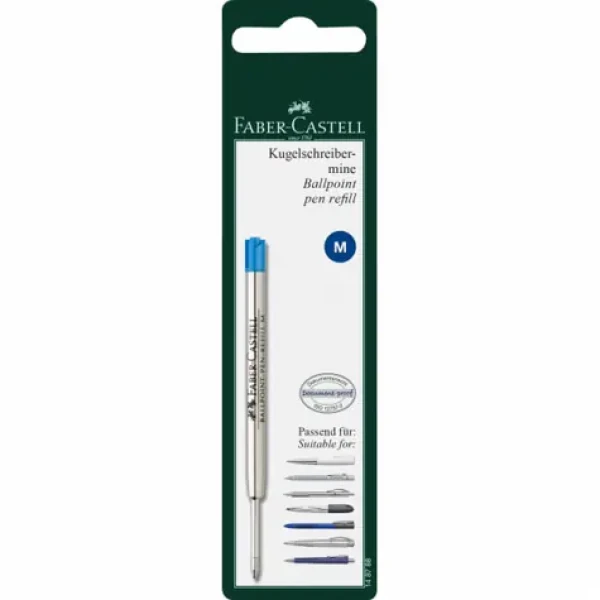 FABER-CASTELL Náhradní náplň M pro kuličkové pero modrá (148788)