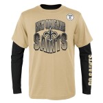Outerstuff Dětské tričko New Orleans Saints NFL Game Day 3-in-1 Combo Shirt (YOUTH)