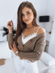RIGLA dámský svetr MY1637 hnědý - FashionStreet S/M