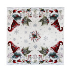 DumDekorace Vánoční běhoun a ubrus Elf s vánoční růží Šířka: 90 cm | Délka: 90 cm