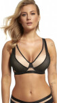 Dámská podprsenka push-up bralette Lupoline 2350 Kopa černo-béžová