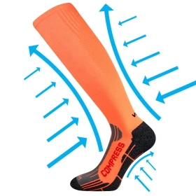 VOXX Podkolenky kompresní FLEX neon oranžové 35-38 111438