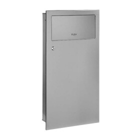 SANELA - Nerezové doplňky Nerezový odpadkový koš do zdi, 18 l SLZN 63Z