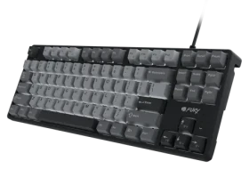Fury Kanabo K2 černo-šedá / Mechanická herní klávesnice / US layout / USB / LED podsvícení / 80% (NFU-2386)