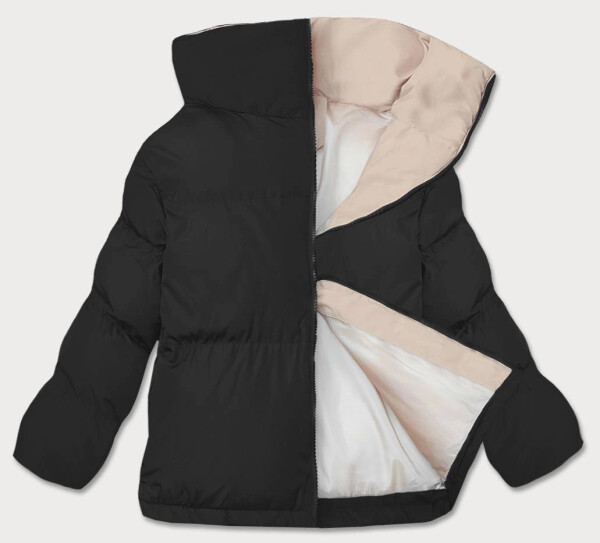 Černá bunda typu puffer pro přechodné období (5M3115-392) odstíny černé L (40)
