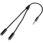 Oehlbach jack audio prodlužovací kabel [1x jack zástrčka 3,5 mm - 1x jack zásuvka 3,5 mm] 5.00 m černá pozlacené kontakty Oehlbac