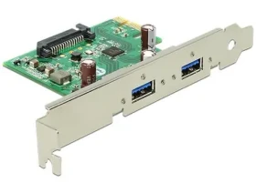 DeLock 89391 / PCIe karta / 2x USB 3.2 Gen 1 5 Gbit/s / PCIe x1 / nízký profil (89391)