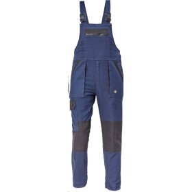 Cerva MAX NEO Pracovní kalhoty s laclem navy / černá