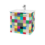 Dřevojas - Umyvadlová skříňka GIO SZZ2 60 - Individuální odstín dle RAL/NCS / Úchytka T02 / Individuální odstín dle RAL/NCS 82959B