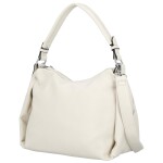 Trendy dámská koženková kabelka na rameno Magdalena, béžová