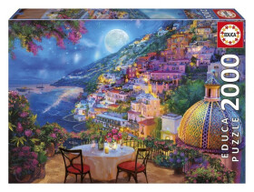 Puzzle Noční Positano 2000 dílků