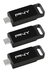 PNY Elite 128GB černá / Flash disk / USB-C 3.2 Gen 1 / 3 ks (P-FD128X3ELC-GE)